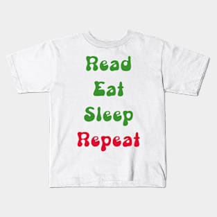 Read Eat Sleep Repeat Kids T-Shirt